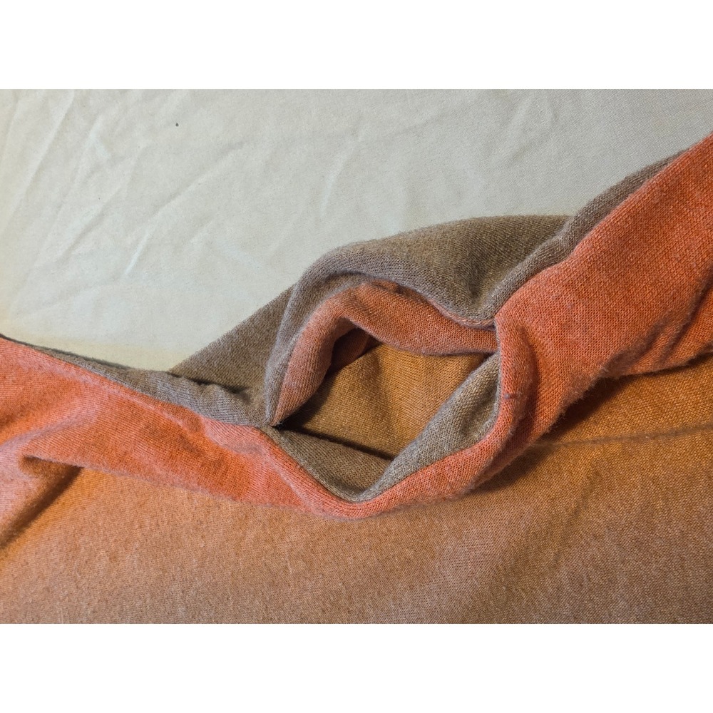 Zenana Ombre Tunic Top Women 2XL Orange Brown Knit Oversized Boho Chic Trendy - Picture 4 of 8
